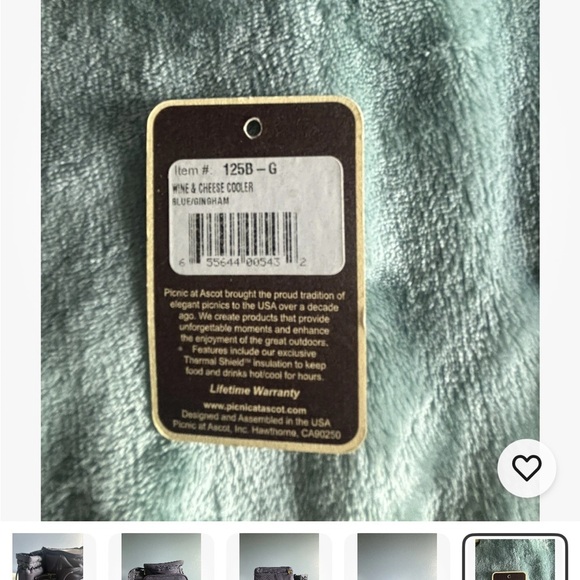 Wine and dessert travel cooler bag with accessories. - Picture 8 of 8